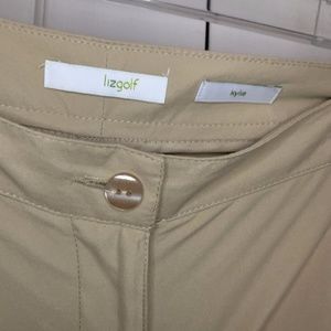 Liz Golf- khaki slacks- 14